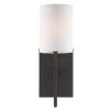 Veronica 1-Light Black Forged Sconce by Crystorama
