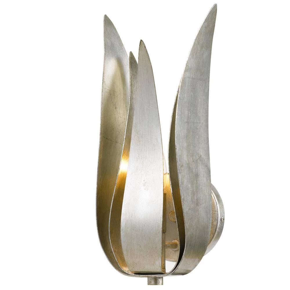 Broche 1-Light Antique Silver Sconce by Crystorama 4 Broche 1-Light Antique Silver Sconce by Crystorama - Image 2