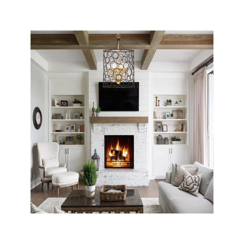 Stemmons 6-Light Bronze Plus Antique Gold Chandelier by Crystorama 7 Stemmons 6-Light Bronze Plus Antique Gold Chandelier by Crystorama - Image 5