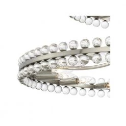 Clover 24-Light Brushed Nickel Standard Chandelier by Crystorama -Crystorama popular store brushed nickel crystorama chandeliers clo 8890 bn 4f 1000