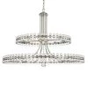 Clover 24-Light Brushed Nickel Standard Chandelier by Crystorama