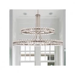 Clover 24-Light Brushed Nickel Standard Chandelier by Crystorama -Crystorama popular store brushed nickel crystorama chandeliers clo 8890 bn 76 1000