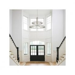 Clover 24-Light Brushed Nickel Standard Chandelier by Crystorama -Crystorama popular store brushed nickel crystorama chandeliers clo 8890 bn fa 1000