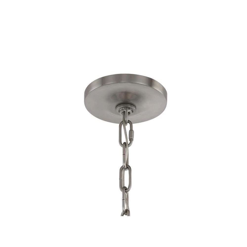 Clover 8-Light Brushed Nickel Standard Chandelier by Crystorama 6 Clover 8-Light Brushed Nickel Standard Chandelier by Crystorama - Image 4