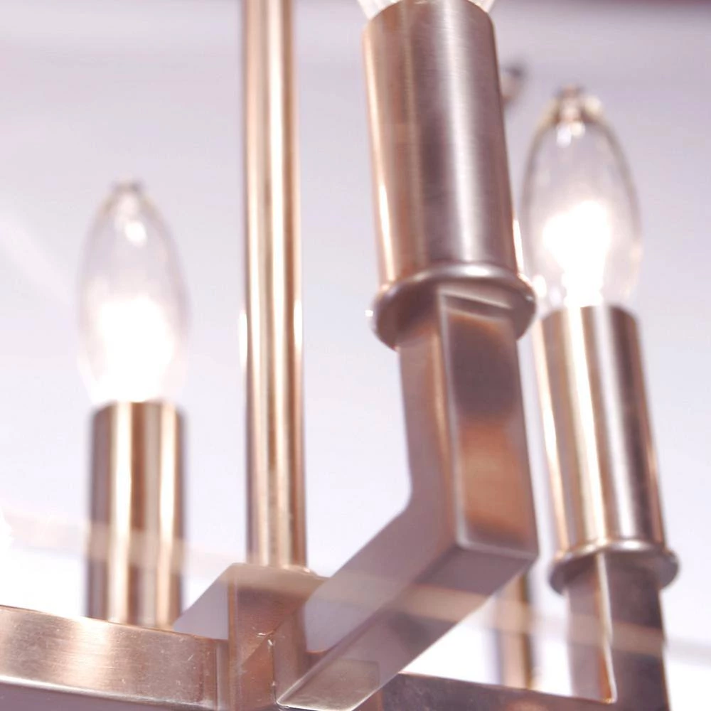 Danbury 4-Light Brushed Nickel Standard Chandelier by Crystorama 5 Danbury 4-Light Brushed Nickel Standard Chandelier by Crystorama - Image 3