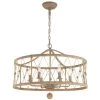 Brixton 6-Light Burnished Silver Chandelier by Crystorama