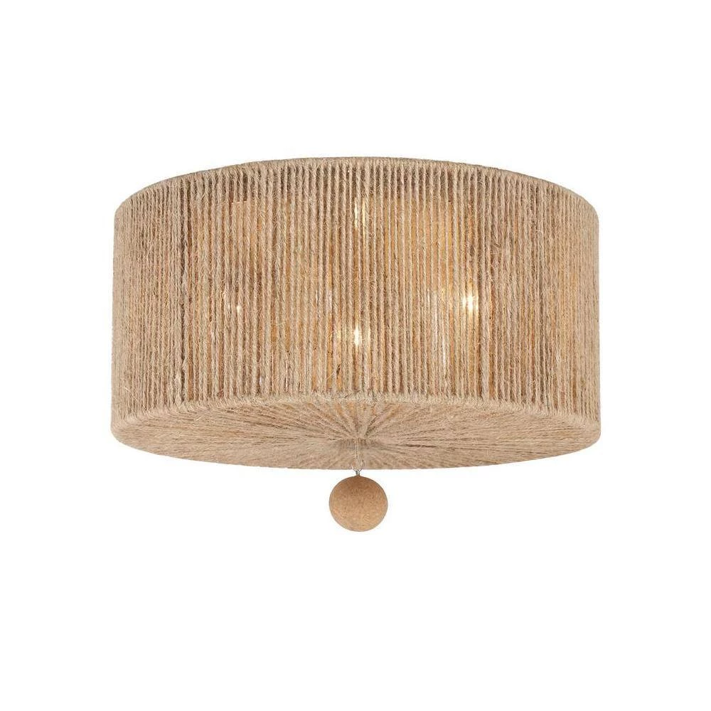 Jessa 16 in. 3-Light Burnished Silver Flush Mount by Crystorama 8 Jessa 16 in. 3-Light Burnished Silver Flush Mount by Crystorama - Image 6