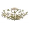 Josie 20.5 in 5-Light Champagne Green Tea Semi-Flush Mount by Crystorama -Crystorama popular store champagne green tea crystorama flush mount lights 4840 ct 64 1000