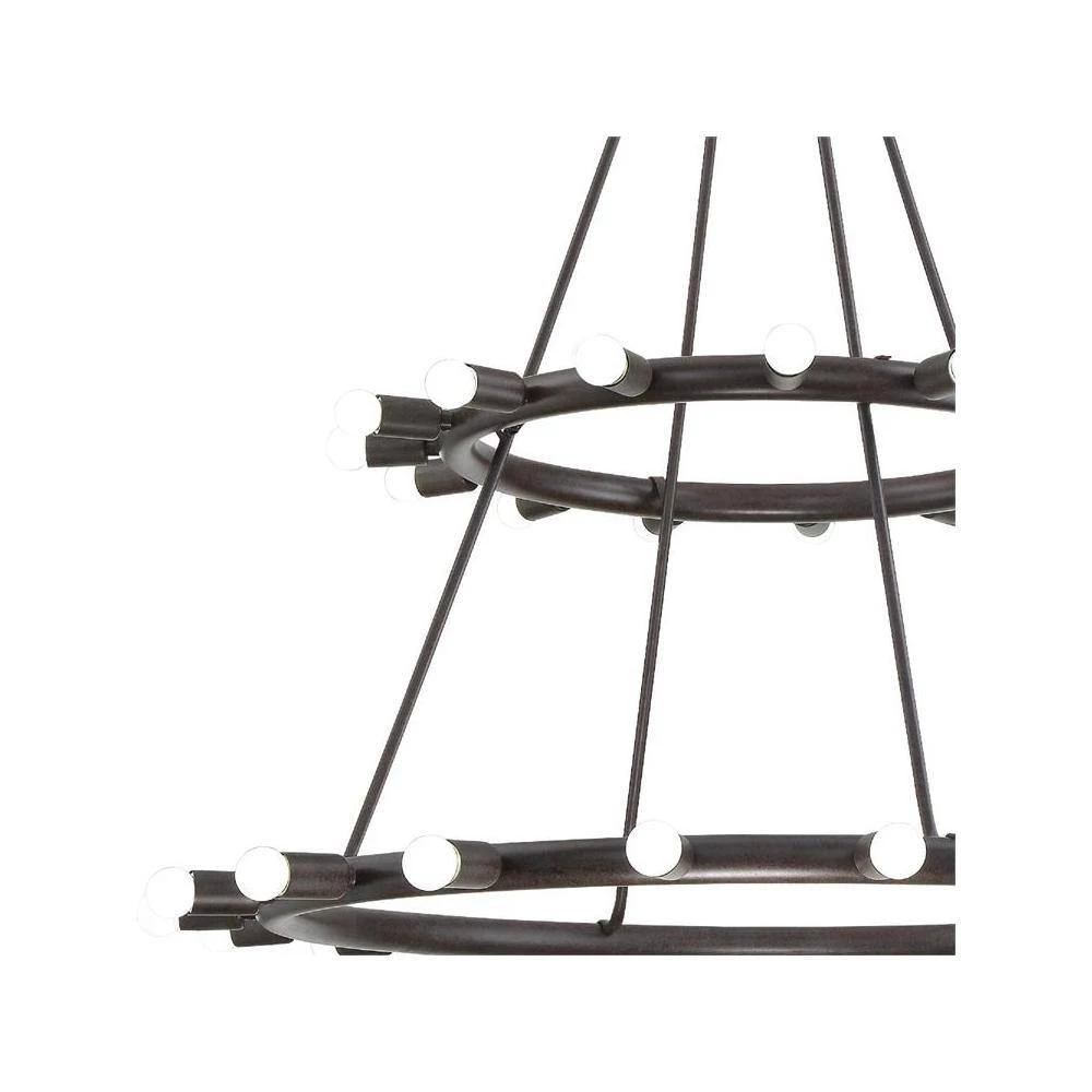 Dakota 33-Light Charcoal Bronze Standard Chandelier by Crystorama 5 Dakota 33-Light Charcoal Bronze Standard Chandelier by Crystorama - Image 3