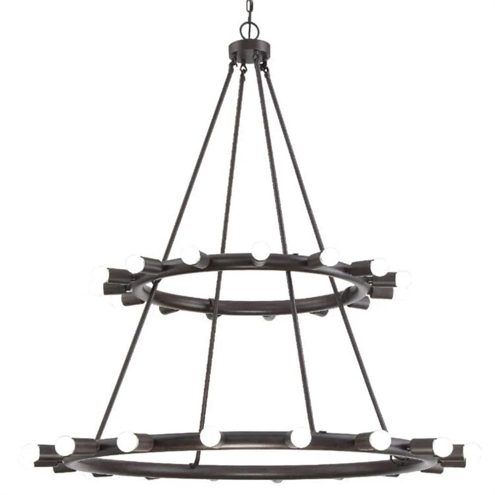 Dakota 33-Light Charcoal Bronze Standard Chandelier by Crystorama 3 Dakota 33-Light Charcoal Bronze Standard Chandelier by Crystorama