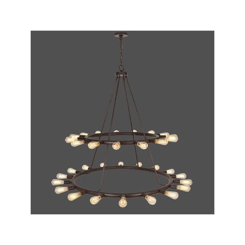 Dakota 33-Light Charcoal Bronze Standard Chandelier by Crystorama 9 Dakota 33-Light Charcoal Bronze Standard Chandelier by Crystorama - Image 7