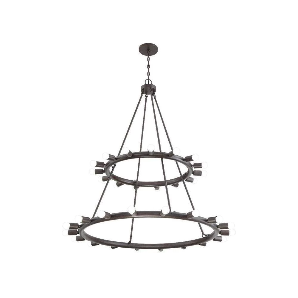 Dakota 33-Light Charcoal Bronze Standard Chandelier by Crystorama 8 Dakota 33-Light Charcoal Bronze Standard Chandelier by Crystorama - Image 6