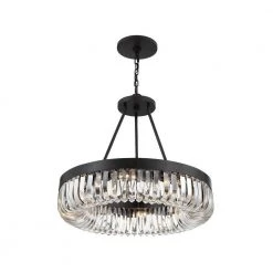 Alister 8-Light Charcoal Bronze Chandelier by Crystorama -Crystorama popular store charcoal bronze crystorama chandeliers ali b2008 cz 1f 1000