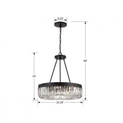 Alister 8-Light Charcoal Bronze Chandelier by Crystorama -Crystorama popular store charcoal bronze crystorama chandeliers ali b2008 cz 4f 1000
