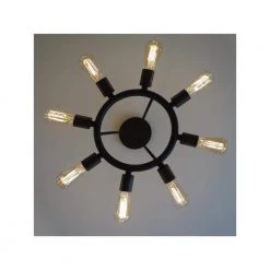 Dakota 15 in 8-Light Charcoal Bronze Flush Mount by Crystorama -Crystorama popular store charcoal bronze crystorama flush mount lights 9043 cz fa 1000