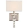 Clover 1 Light Brushed Nickel Sconce by Crystorama -Crystorama popular store clover crystorama wall sconces clo 8892 bn 64 1000