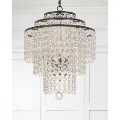 Arielle 4-Light Dark Bronze Crystal Chandelier by Crystorama -Crystorama popular store dark bronze crystorama chandeliers ari 304 db cl mwp 76 1000