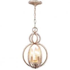 Garland 3-Light Crystal Distressed Twilight Mini Chandelier by Crystorama