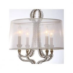 Garland 4-Light Distressed Twilight Shaded Chandelier with Silk Shade by Crystorama 9 Garland 4-Light Distressed Twilight Shaded Chandelier with Silk Shade by Crystorama -Crystorama popular store distressed twilight crystorama chandeliers 6764 dt 4f 1000