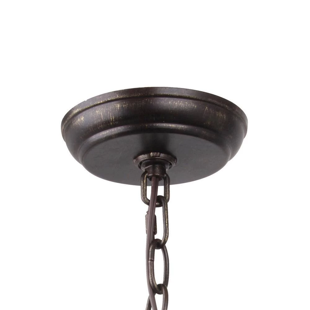 Luna 12-Light English Bronze + Antique Gold Shaded Chandelier by Crystorama 6 Luna 12-Light English Bronze + Antique Gold Shaded Chandelier by Crystorama - Image 4