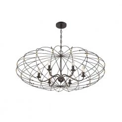 Zucca 6-Light English Bronze + Antique Gold Cage Chandelier by Crystorama 13 Zucca 6-Light English Bronze + Antique Gold Cage Chandelier by Crystorama -Crystorama popular store english bronze antique gold crystorama chandeliers zuc a9036 eb ga 44 1000