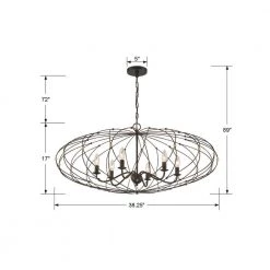 Zucca 6-Light English Bronze + Antique Gold Cage Chandelier by Crystorama 15 Zucca 6-Light English Bronze + Antique Gold Cage Chandelier by Crystorama -Crystorama popular store english bronze antique gold crystorama chandeliers zuc a9036 eb ga 76 1000