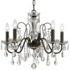 Butler 5-Light English Bronze Crystal Chandelier by Crystorama -Crystorama popular store english bronze crystorama chandeliers 3025 eb cl mwp 64 1000