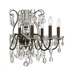 Butler 8-Light English Bronze Crystal Chandelier by Crystorama -Crystorama popular store english bronze crystorama chandeliers 3028 eb cl mwp 4f 1000