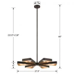 Luna 6-Light English Bronze Cage Chandelier by Crystorama -Crystorama popular store english bronze crystorama chandeliers 596 eb ga 44 1000