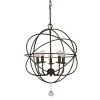 Solaris 5-Light English Bronze Mini Chandelier by Crystorama -Crystorama popular store english bronze crystorama chandeliers 9224 eb 64 1000