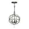 Solaris Collection 3-Light English Bronze Indoor Orb Chandelier by Crystorama -Crystorama popular store english bronze crystorama chandeliers 9225 eb 64 1000