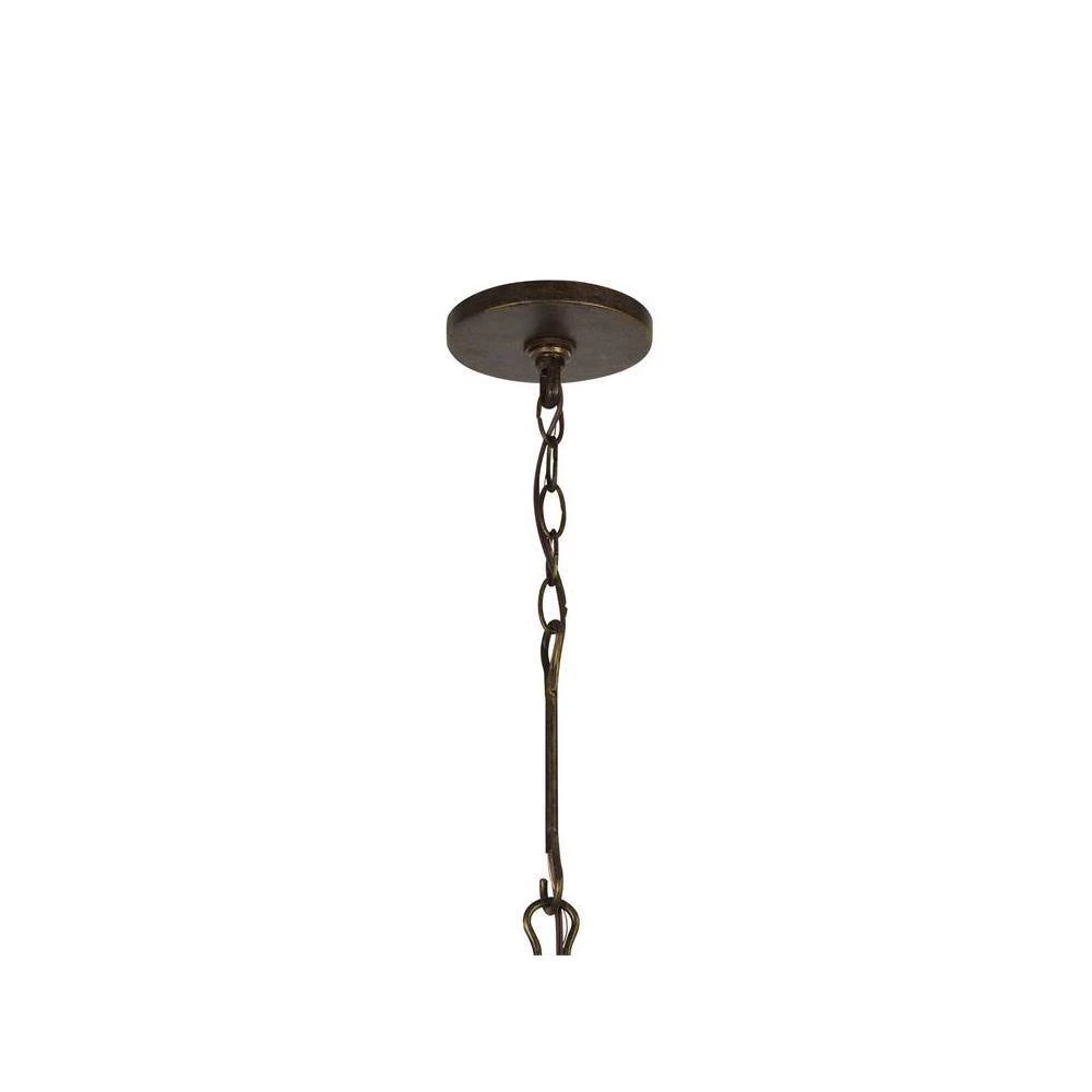 Solaris 6-Light English Bronze Bulb Chandelier by Crystorama 6 Solaris 6-Light English Bronze Bulb Chandelier by Crystorama - Image 4