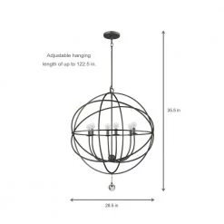 Solaris 6-Light English Bronze Bulb Chandelier by Crystorama 18 Solaris 6-Light English Bronze Bulb Chandelier by Crystorama -Crystorama popular store english bronze crystorama chandeliers 9228 eb d4 1000