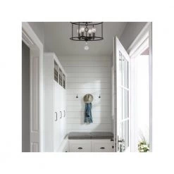 Cameron 15 in 4-Light English Bronze Semi-Flush Mount by Crystorama -Crystorama popular store english bronze crystorama flush mount lights 9267 eb 4f 1000