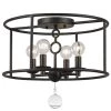 Cameron 15 in 4-Light English Bronze Semi-Flush Mount by Crystorama