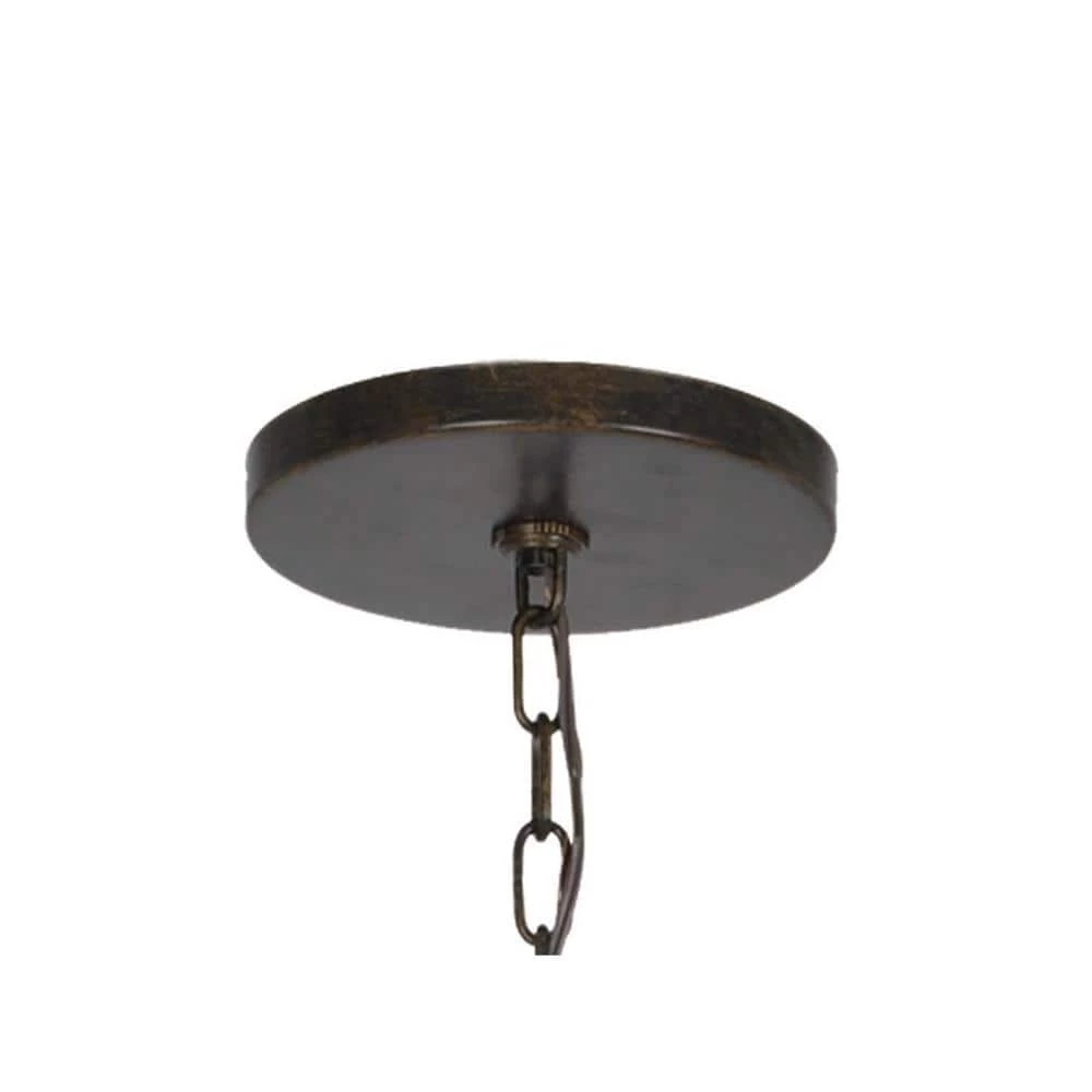 Solaris 6-Light English Bronze Standard Outdoor Chandelier by Crystorama 6 Solaris 6-Light English Bronze Standard Outdoor Chandelier by Crystorama - Image 4