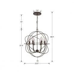 Solaris 6-Light English Bronze Standard Outdoor Chandelier by Crystorama 13 Solaris 6-Light English Bronze Standard Outdoor Chandelier by Crystorama -Crystorama popular store english bronze crystorama outdoor chandeliers sol 9326 eb 44 1000