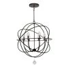 Solaris 6-Light English Bronze Standard Outdoor Chandelier by Crystorama
