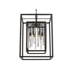 Hollis 6-Light Forged Bronze Cage Chandelier by Crystorama -Crystorama popular store forged bronze crystorama chandeliers 8409 fb 4f 1000
