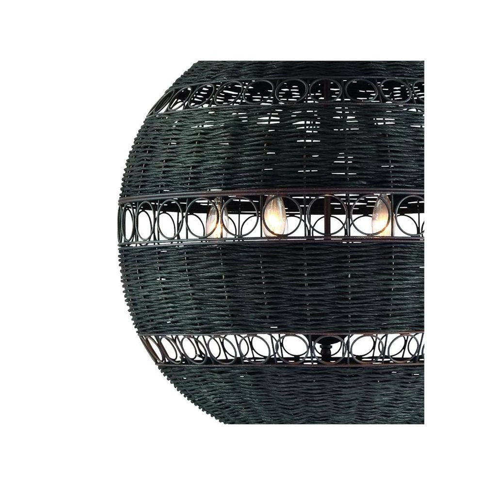 Remy 6-Light Forged Bronze Shaded Chandelier by Crystorama 5 Remy 6-Light Forged Bronze Shaded Chandelier by Crystorama - Image 3