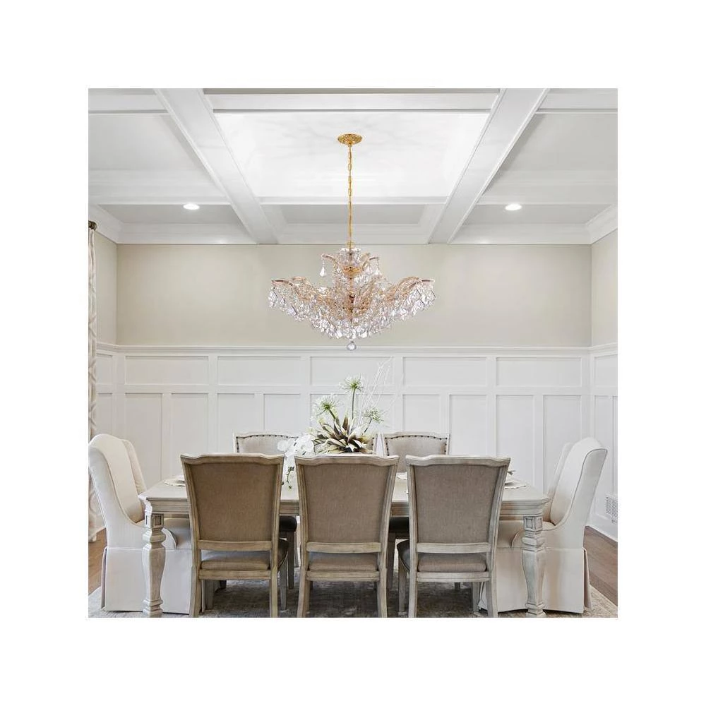 Maria Theresa 6-Light Gold Crystal Chandelier by Crystorama 6 Maria Theresa 6-Light Gold Crystal Chandelier by Crystorama - Image 4