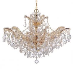 Maria Theresa 6-Light Gold Crystal Chandelier by Crystorama