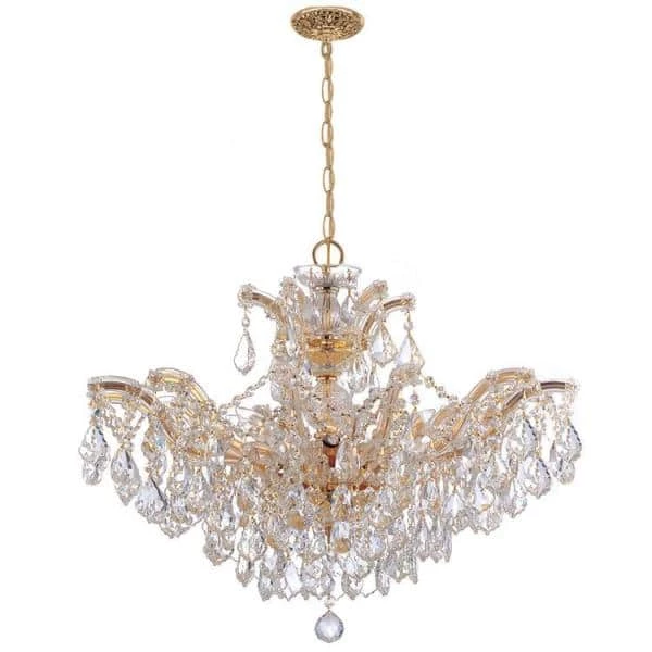 Maria Theresa 6-Light Gold Crystal Chandelier by Crystorama 4 Maria Theresa 6-Light Gold Crystal Chandelier by Crystorama - Image 2