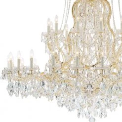 Maria Theresa 37-Light Gold Crystal Chandelier by Crystorama -Crystorama popular store gold crystorama chandeliers 4460 gd cl s 4f 1000