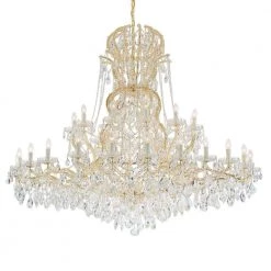 Maria Theresa 37-Light Gold Crystal Chandelier by Crystorama