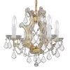 Maria Theresa 4-Light Clear Crystal Gold Mini Chandelier II by Crystorama -Crystorama popular store gold crystorama chandeliers 4474 gd cl mwp 64 1000