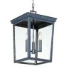 Belmont 3-Light Black Outdoor Pendant by Crystorama