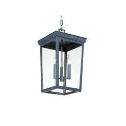 Belmont 3-Light Black Outdoor Pendant by Crystorama -Crystorama popular store graphite crystorama outdoor pendant lights bel a8065 ge 76 1000