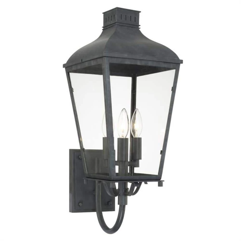 Dumont 3-Light Graphite Outdoor Sconce by Crystorama 3 Dumont 3-Light Graphite Outdoor Sconce by Crystorama