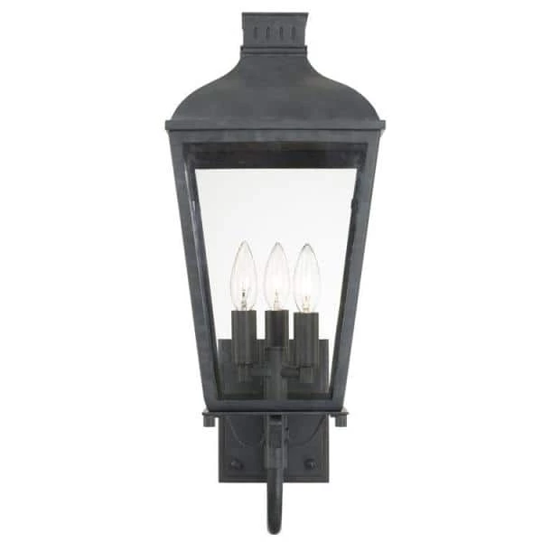 Dumont 3-Light Graphite Outdoor Sconce by Crystorama 5 Dumont 3-Light Graphite Outdoor Sconce by Crystorama - Image 3